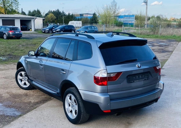 BMW X3 cena 31900 przebieg: 170896, rok produkcji 2008 z Kutno małe 277